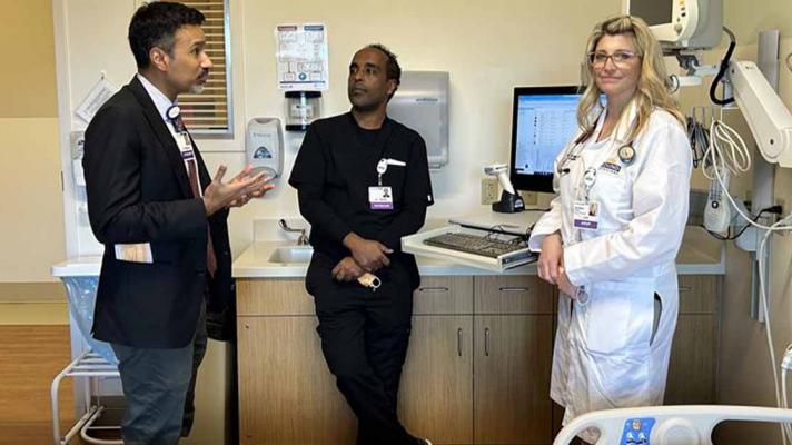 Dr. Arun Mathews, Dr. Anteneh Tesema and Christine Wiese, ARNP