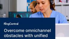 Healthcare worker wearing phone headset