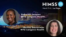 Denise Dauterman and Deborah Jacques at NYU Langone Health_Las Vegas skyline Photo by halbergman/E+/Getty Images