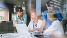 Healthcare workers meeting