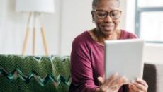 Person using tablet